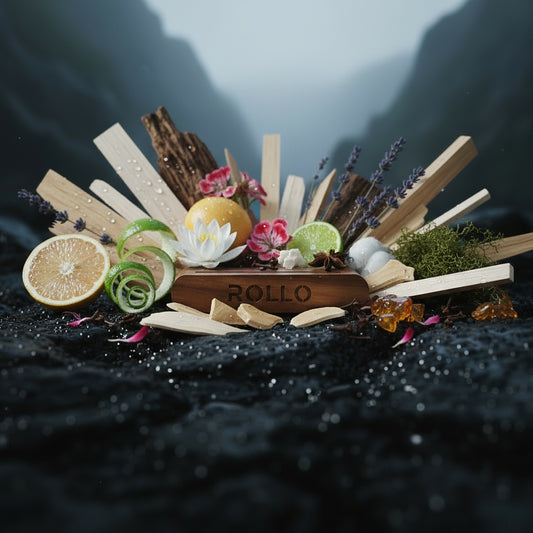 ROLLO medinis laikiklis su magnetu - Kedras ir Santalas