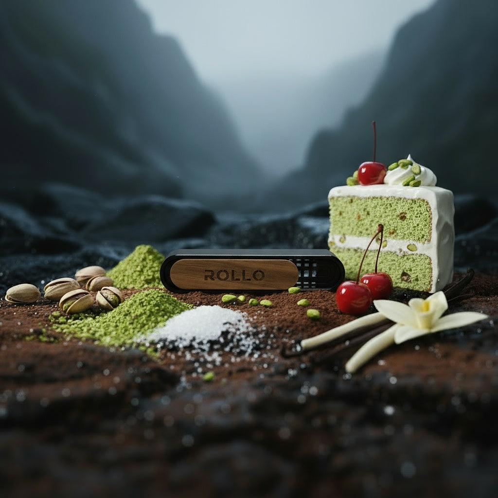 ROLLO metalinis laikiklis su magnetu - Pistacinis pyragas