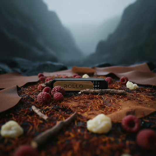 ROLLO metalinis laikiklis su magnetu - Tuscan Leather stiliaus