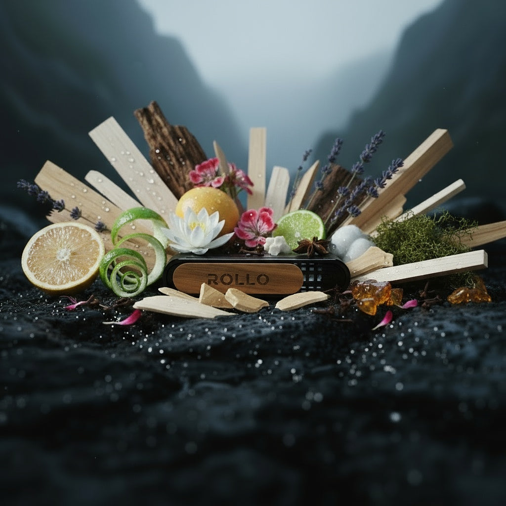 ROLLO metalinis laikiklis su magnetu - Kedras ir Santalas