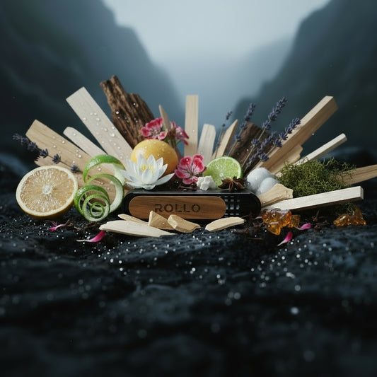 ROLLO metalinis laikiklis su magnetu - Kedras ir Santalas