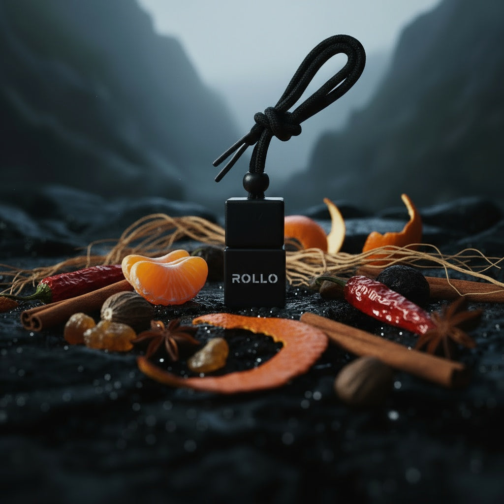 ROLLO pakabinamas buteliukas - Mandarinas ir Čili Pipirai